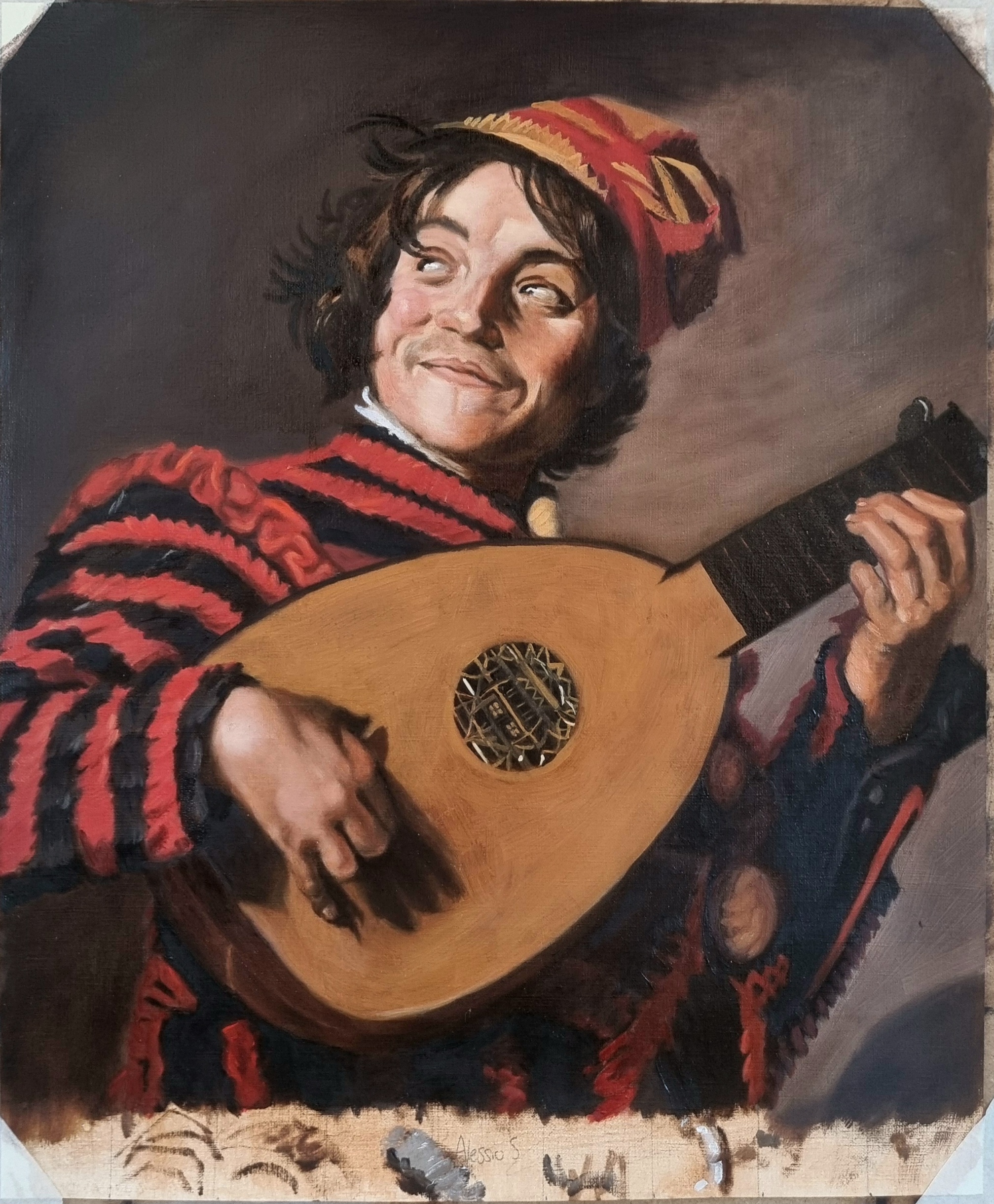 The Lute Player painting